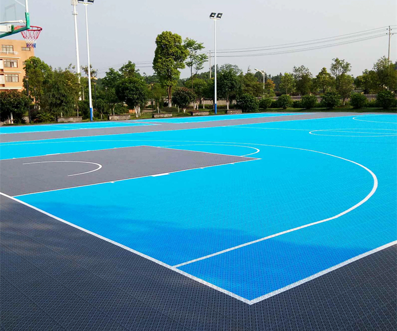 篮球场悬浮拼装地板厂家|网球场悬浮拼装地板价格多少