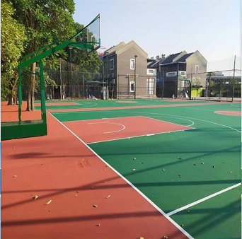 环保型硅PU篮球场